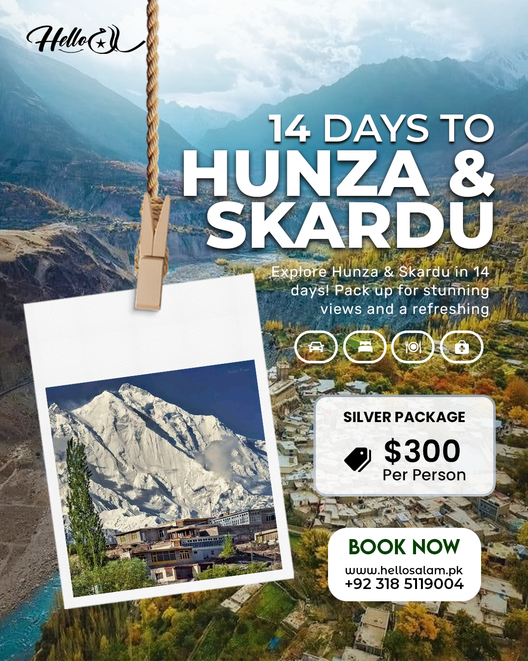14 Days Hunza and Skardu  Silver